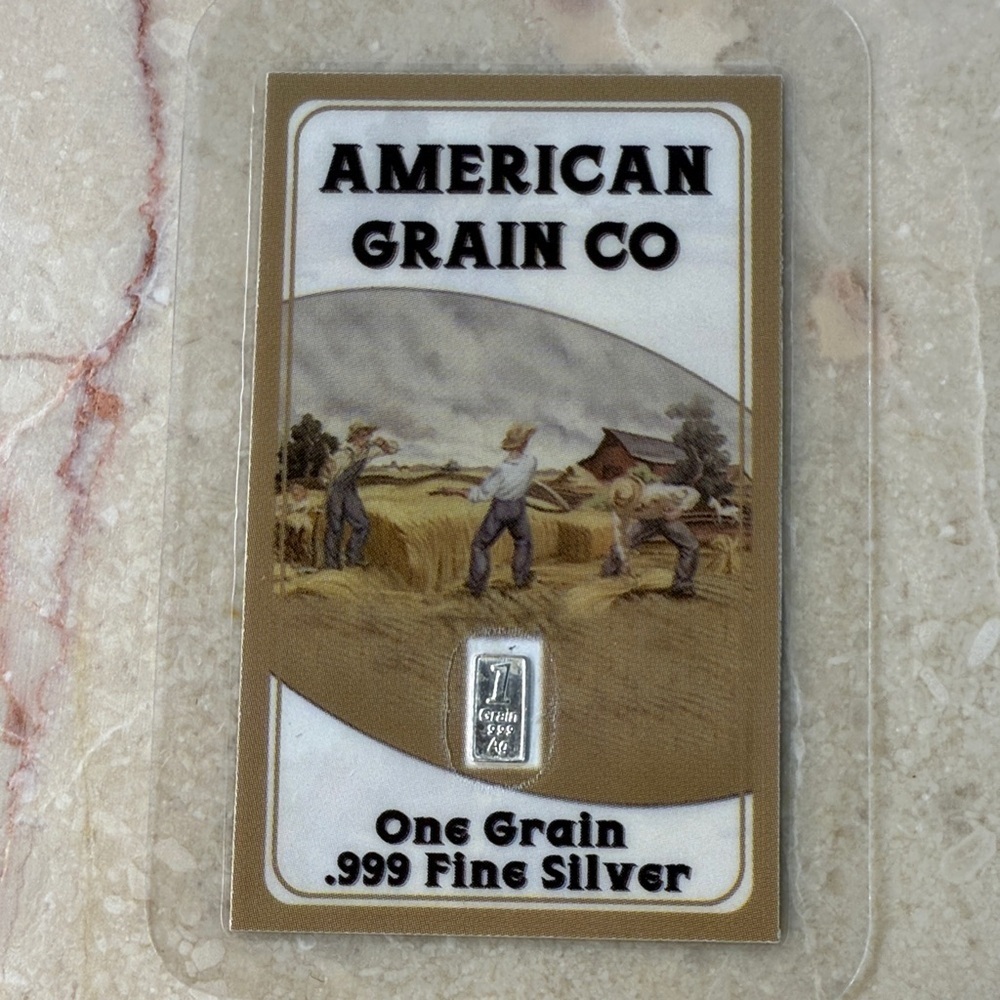 One grain of .999 fine SILVER from American Grain Co.